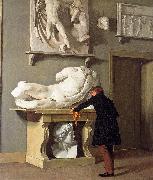 Christen Kobke The View of the Plaster Cast Collection at Charlottenborg Palace oil painting reproduction